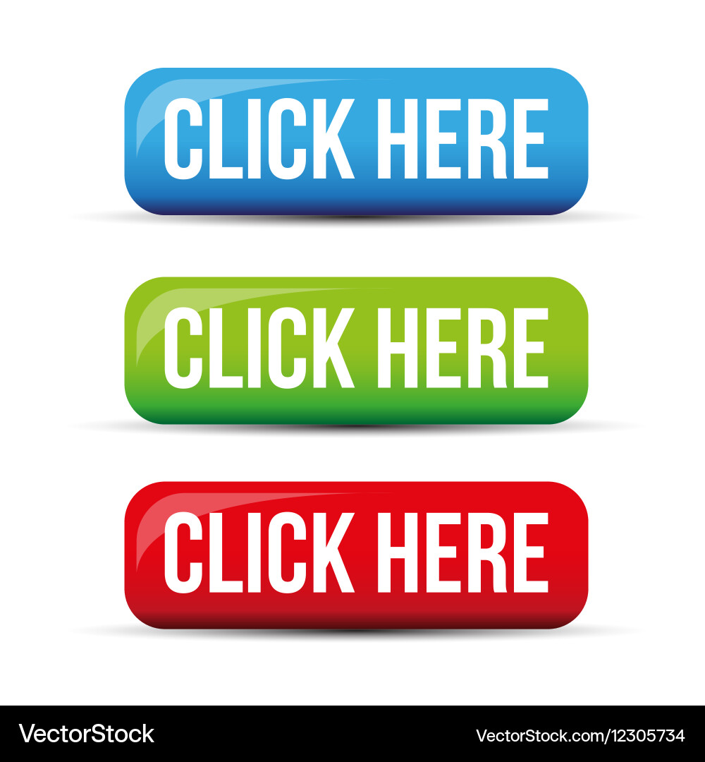 Click here button set vector image