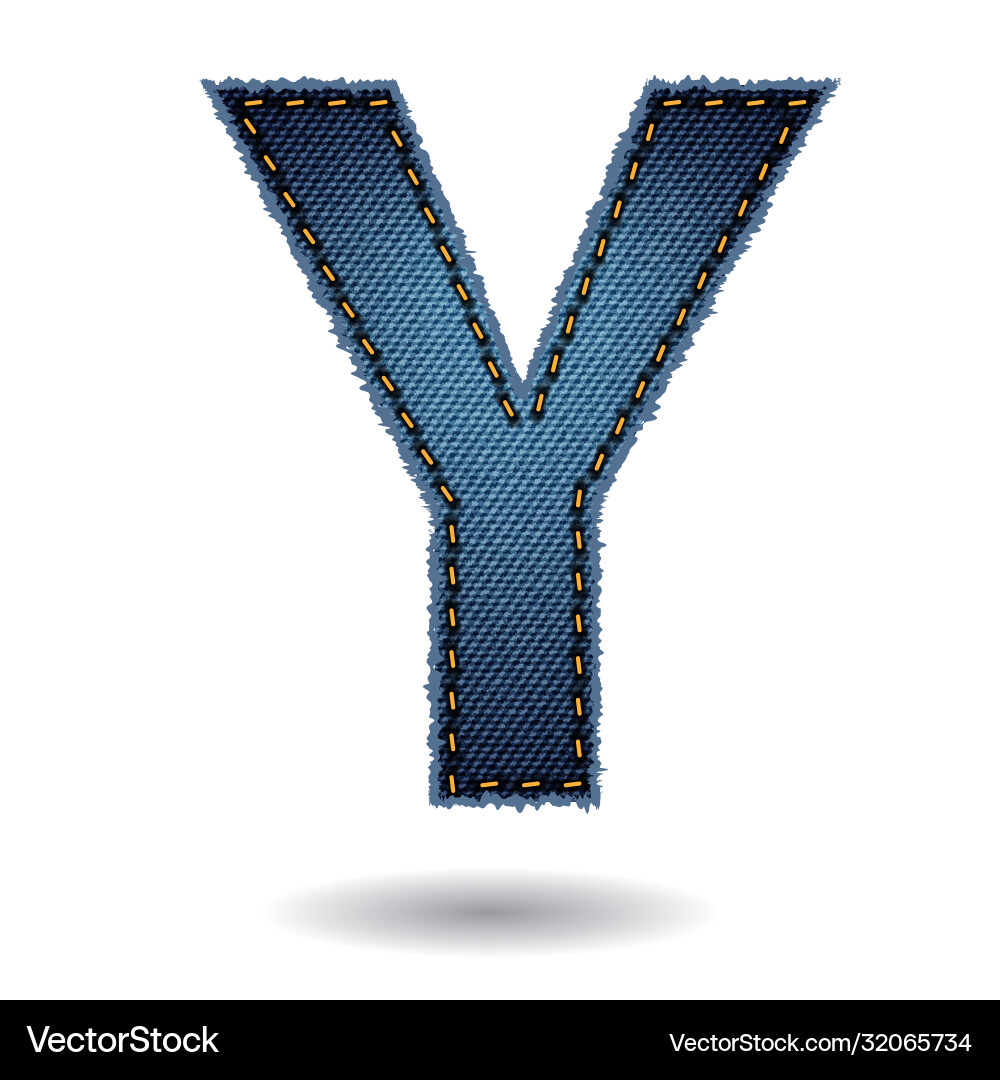 Jeans Alphabet isoliert auf weißem Hintergrund Jeans Alphabet isoliert auf weißem Hintergrund vektorbild
