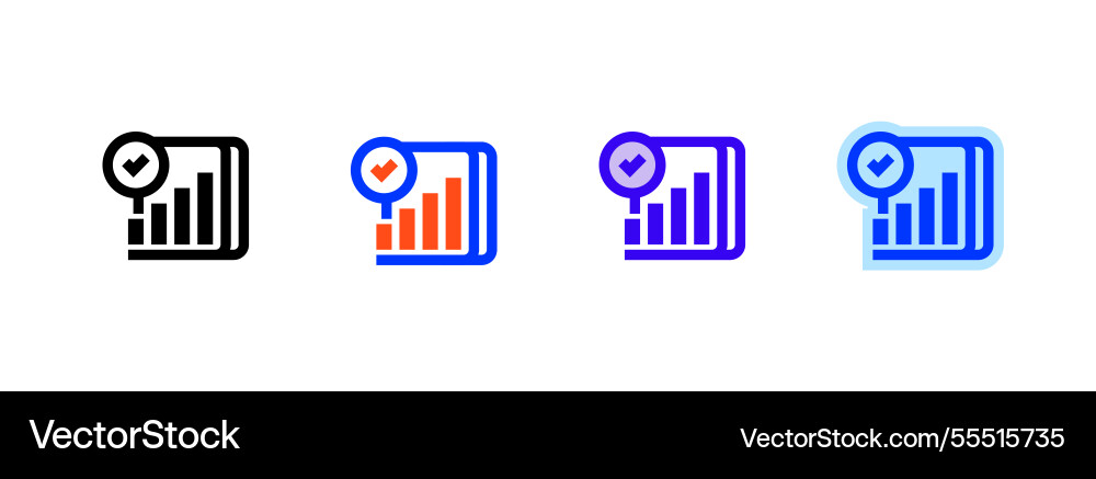 Analytics dashboard icon linear style sign Analytics dashboard icon linear style sign vector image