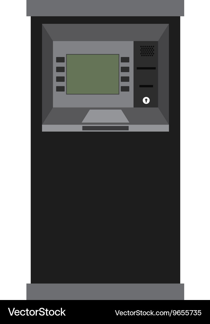 Atm machine isolated icon design Vector Image