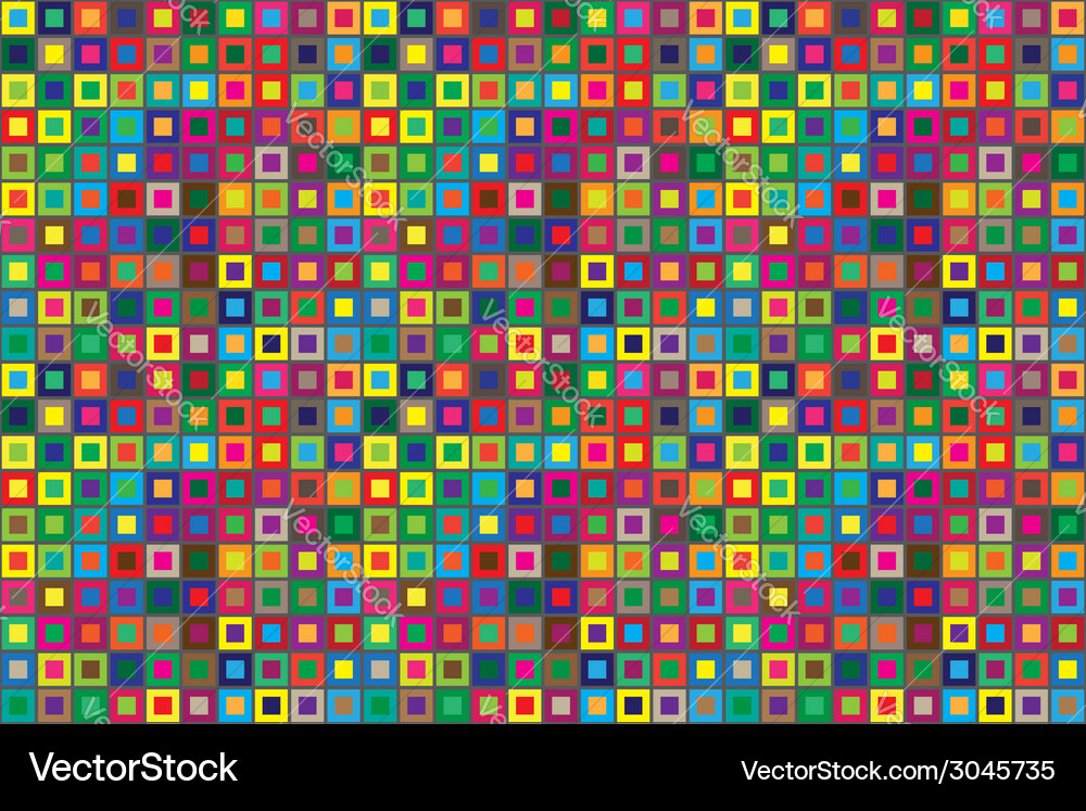 Colorful Abstract Square Pattern Vector Image