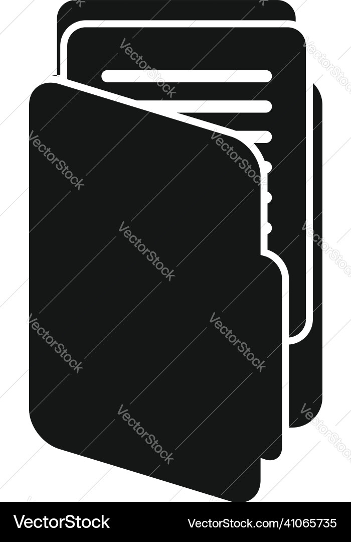 Text folder icon simple message letter Text folder icon simple message letter vector image