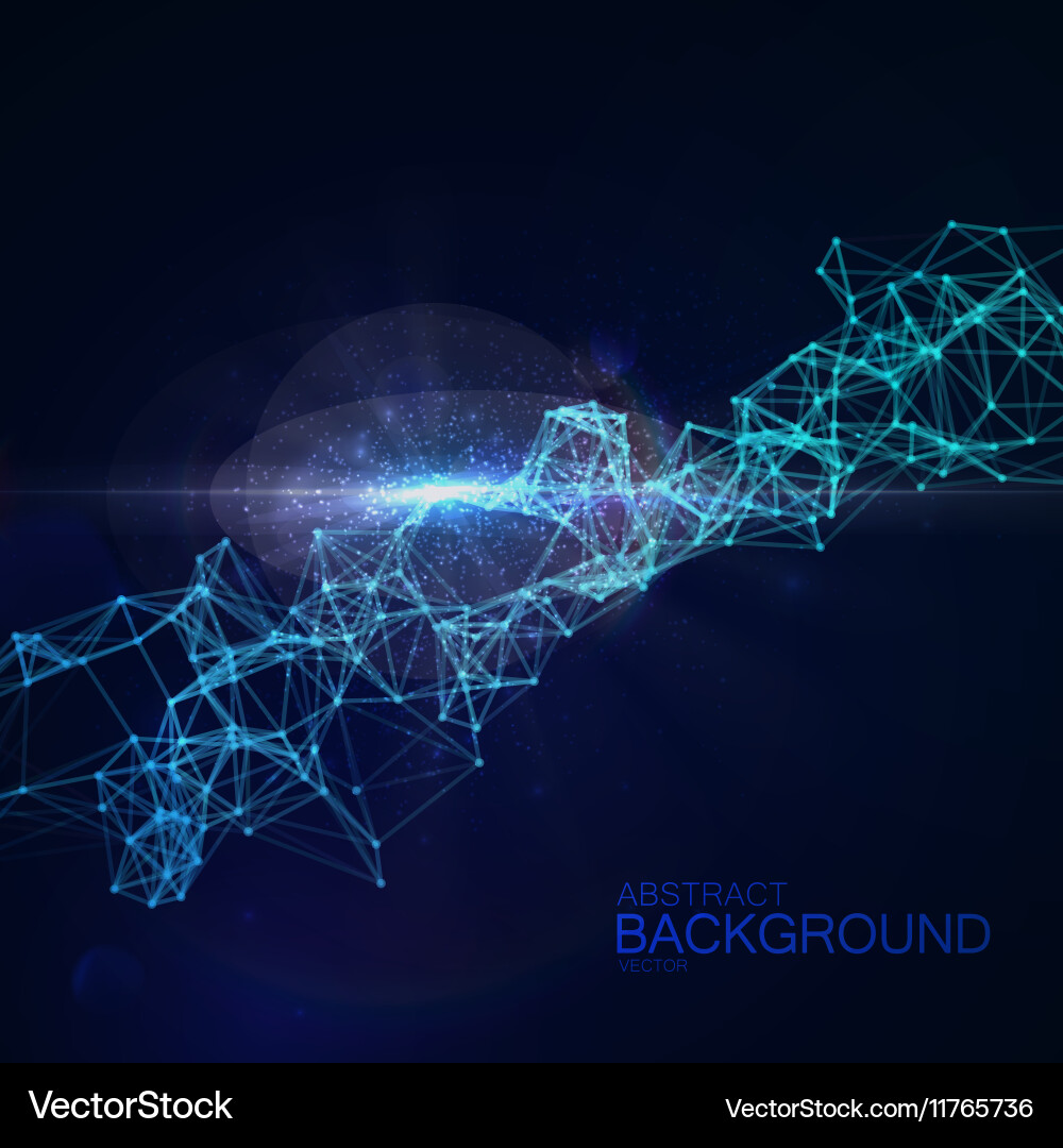 Abstract Particle Network vector image