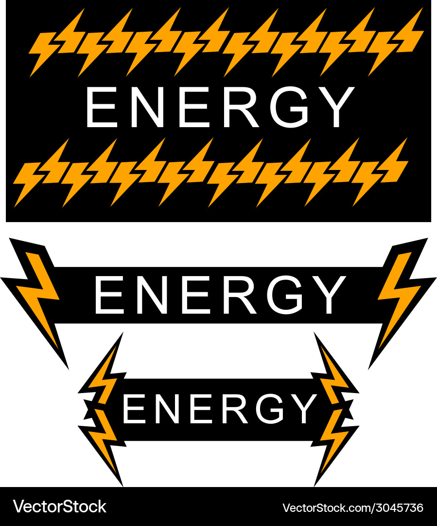 Background for text with lightning signs vector image