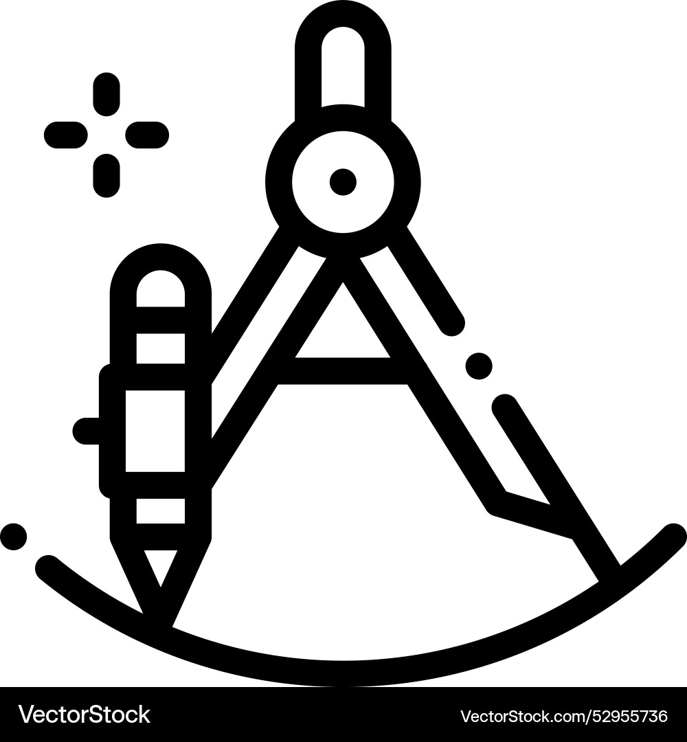 Design icon thin linear style isolated Design icon thin linear style isolated vector image