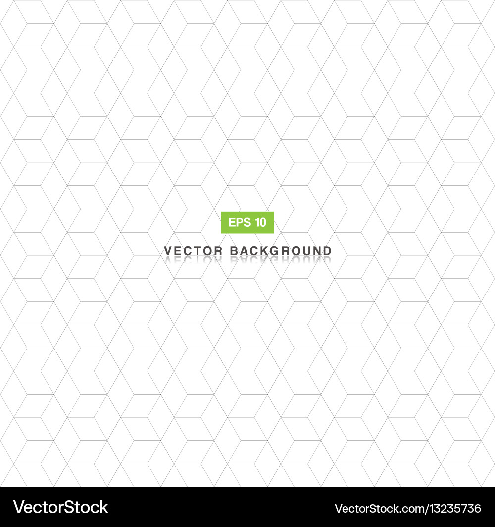 Geometric Hexagon Pattern vector image