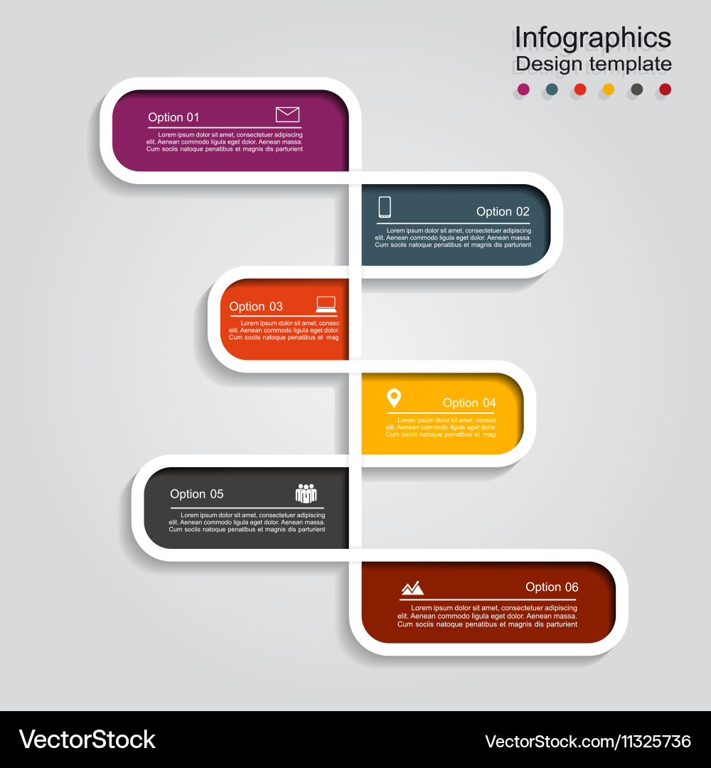 Infographic design with elements and icons vector image