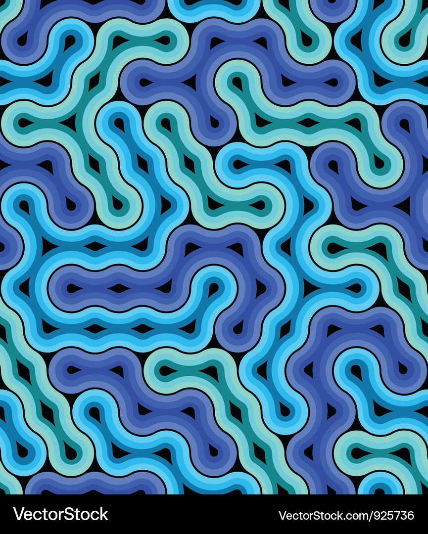 Seamless 3d swirl pattern Vector Image