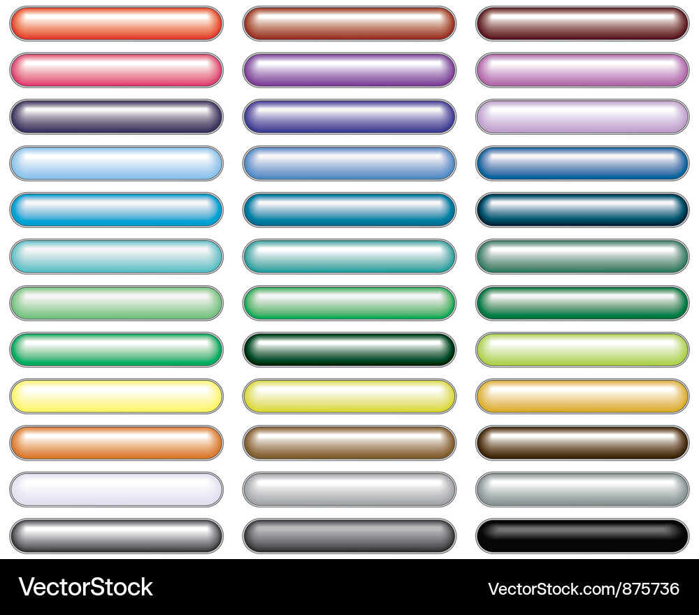 Set of buttons Vector Image