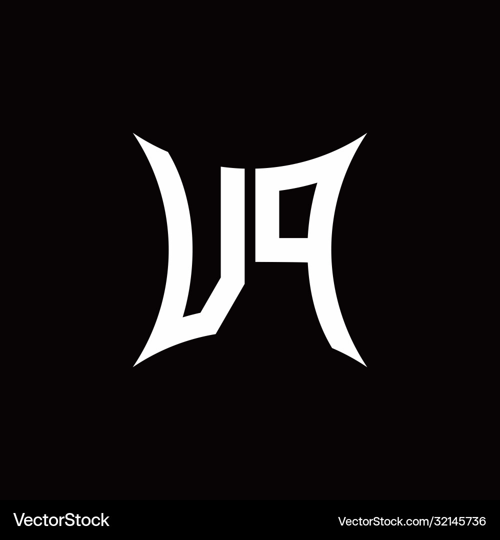 Vp monogram logo with sharped shape design Vector Image