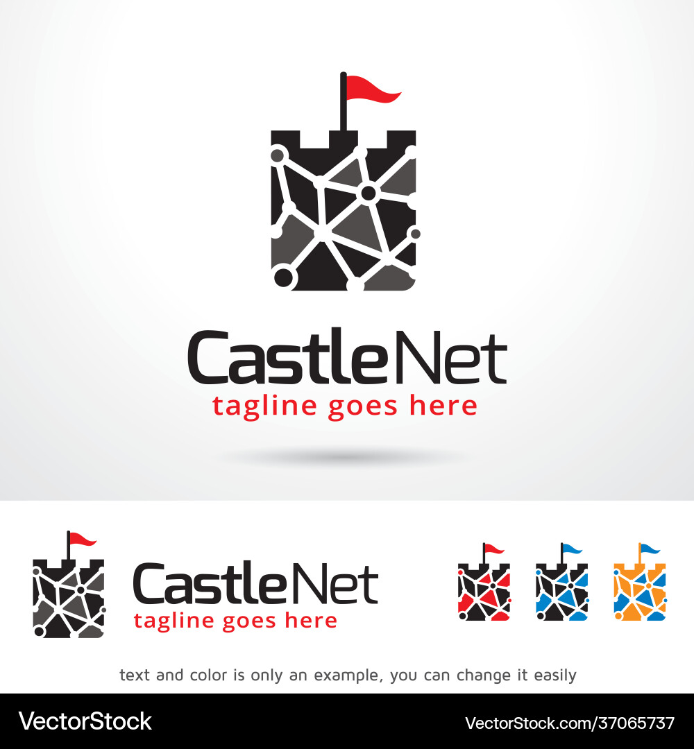 Castle Logo Template Vector Image