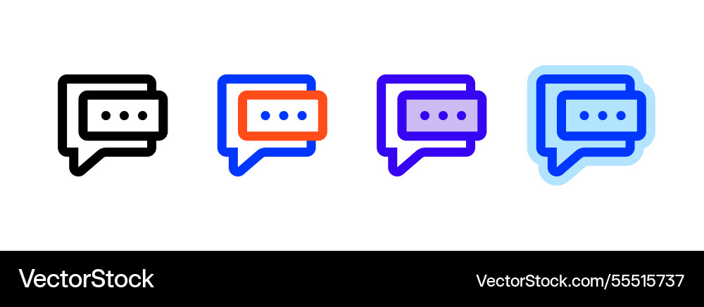 Message icon linear style sign for mobile concept Message icon linear style sign for mobile concept vector image