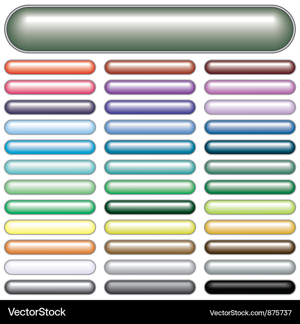 Set of buttons Vector Image