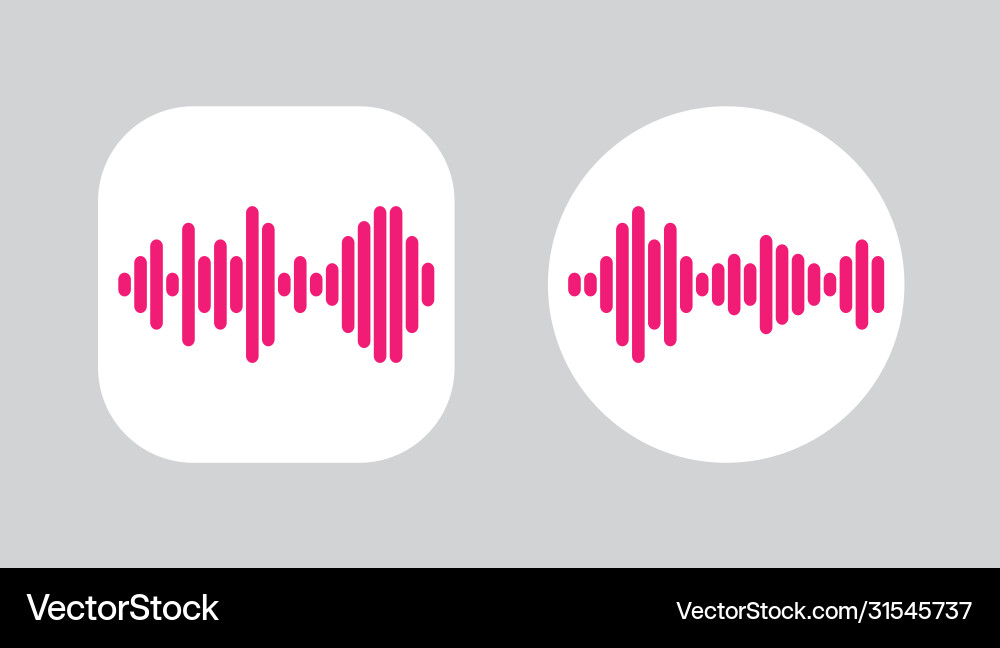 Two icons design with waves equalizer eq Two icons design with waves equalizer eq vector image