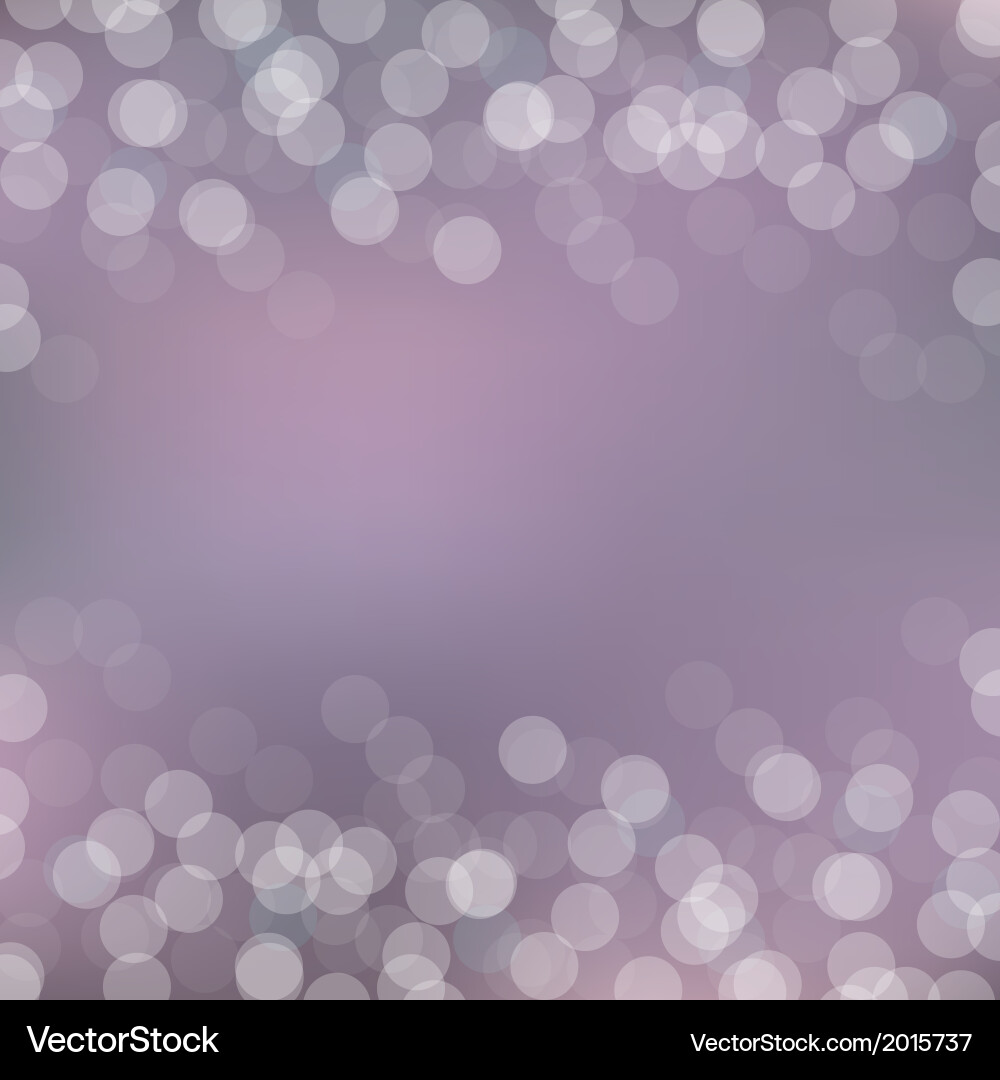 Violet card with bokeh vector image