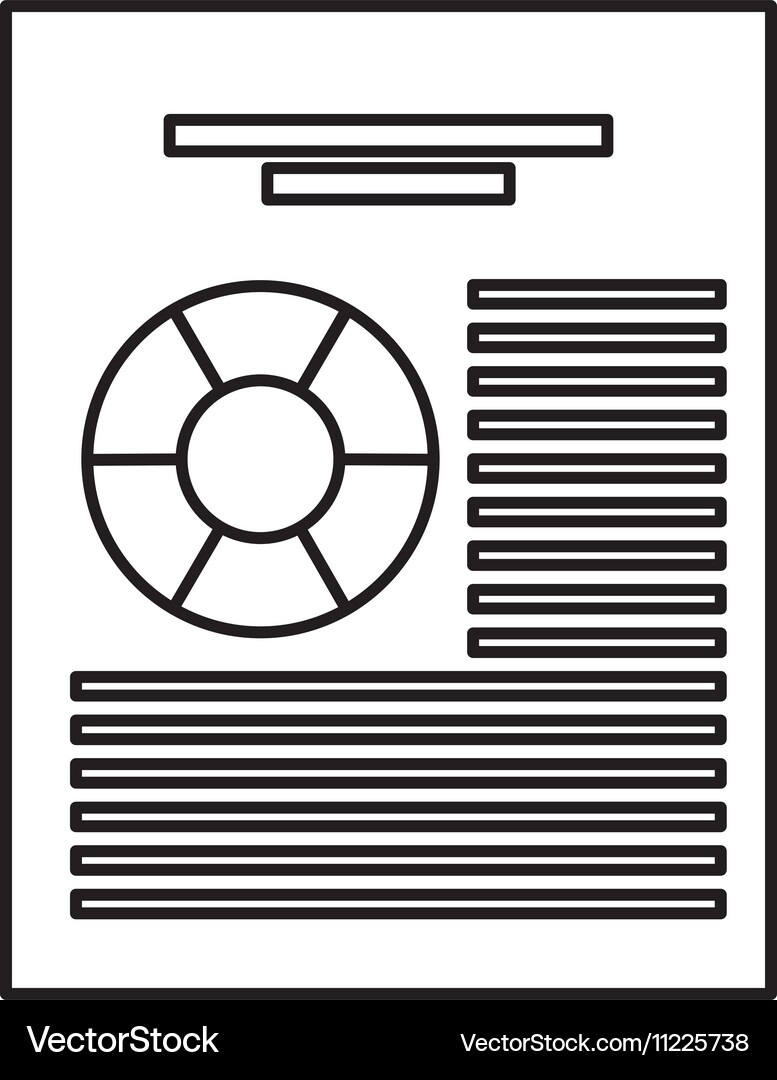 Document file format isolated icon Vector Image