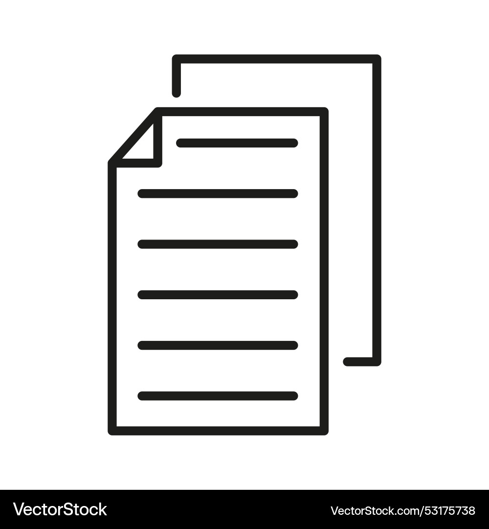 Document icon file copy for web Vector Image