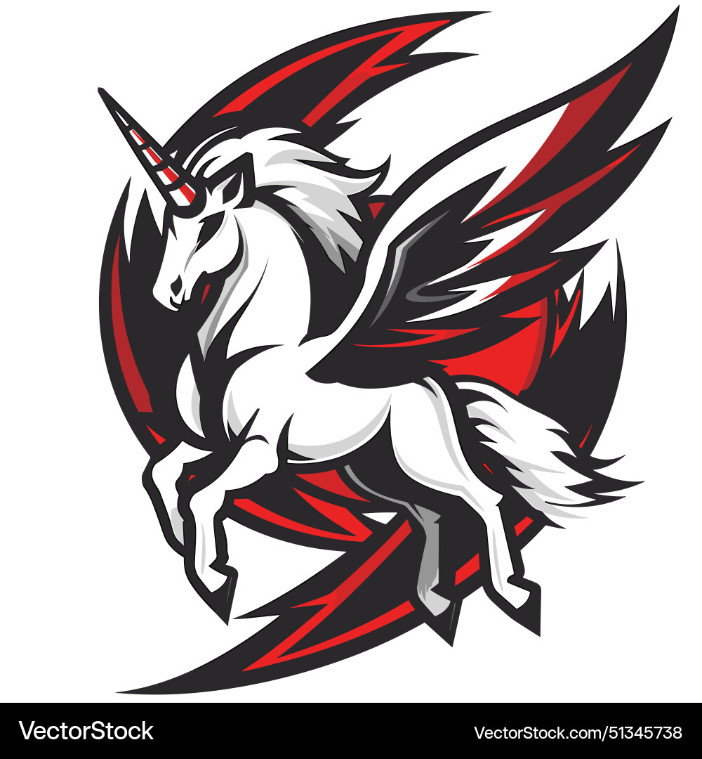 Esport Logo Pferde Pegasus Symbol Aufkleber Logotyp Esport Logo Pferde Pegasus Symbol Aufkleber Logotyp vektorbild
