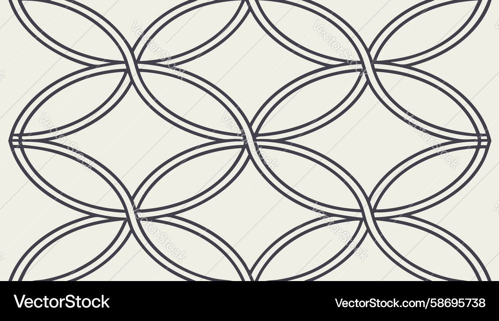 Interlocking Oval Pattern Vector Image
