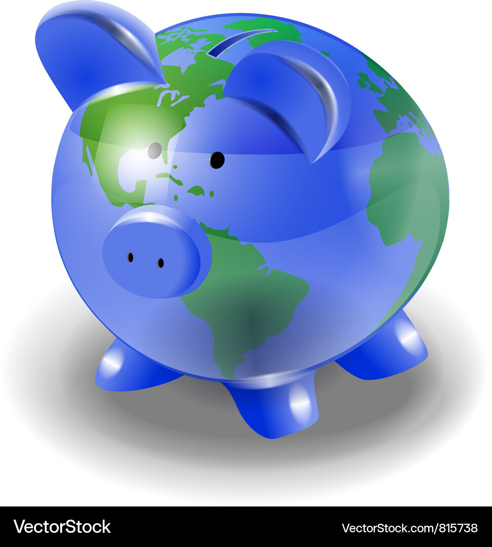 Saving world Vector Image