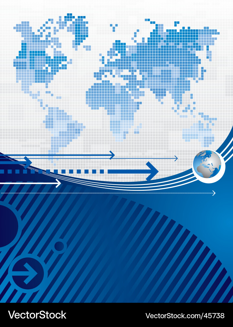 World Map Background Vector Image