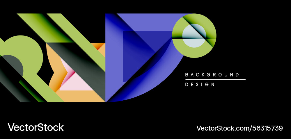 Abstract geometric shapes overlap creating Abstract geometric shapes overlap creating vector image