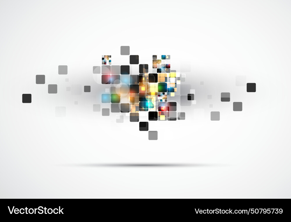 Abstract structure circuit computer cube Abstract structure circuit computer cube Vector Image