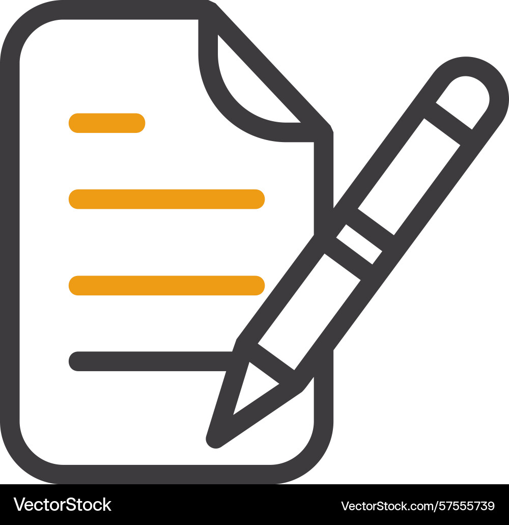 Draft two color icon Vector Image
