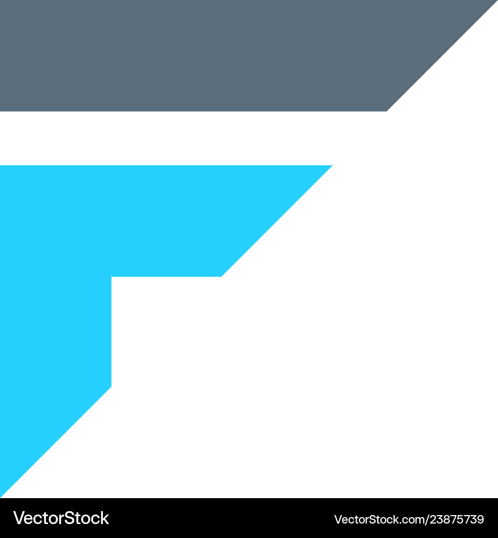 Initial f fi if il logo template icon element Initial f fi if il logo template icon element vector image