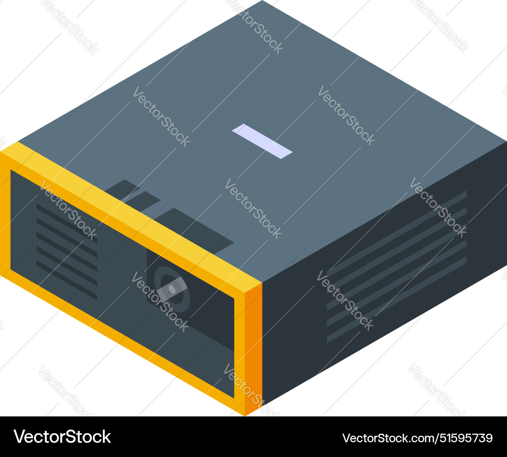 Modern digital projector displaying presentation Modern digital projector displaying presentation vector image