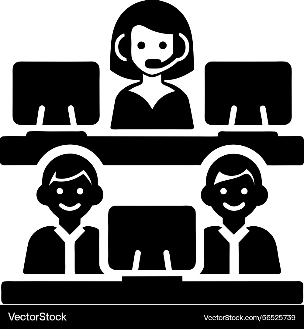 Office workers of various backgrounds using Office workers of various backgrounds using Vector Image