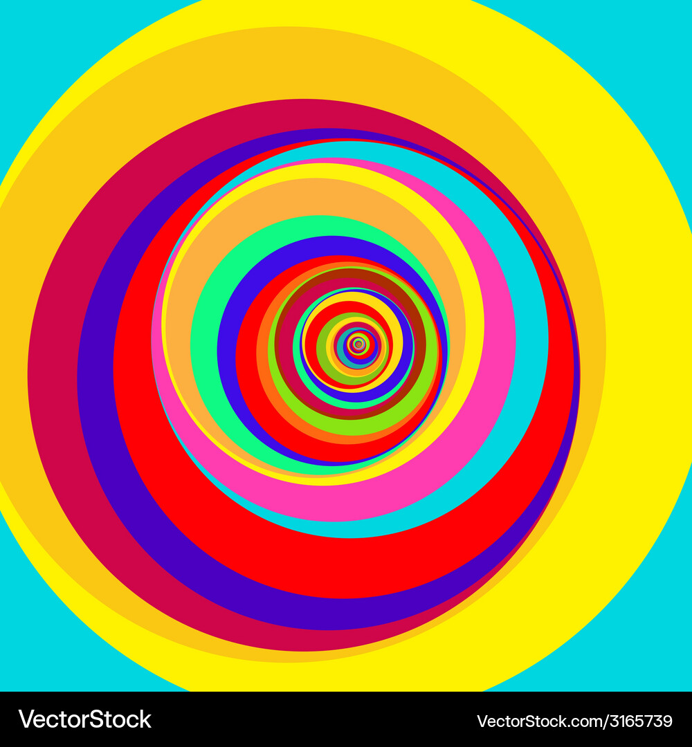 Psychedelic Farbe Swirl Hintergrund Vektorbild