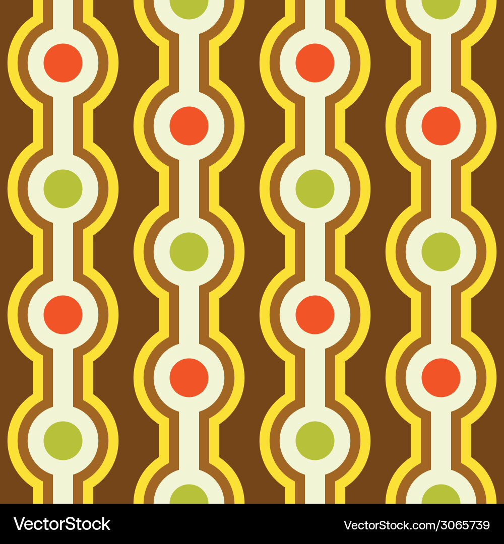 Retro seamless pattern vector image