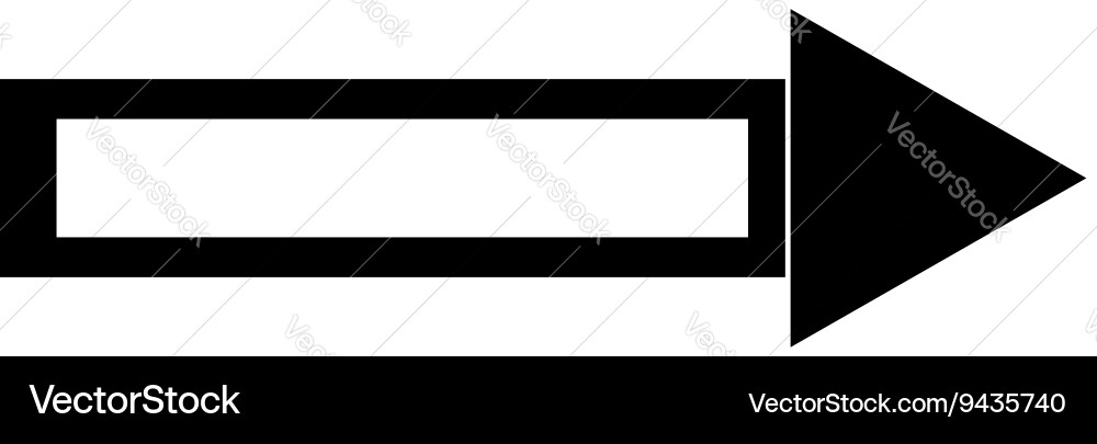 Arrow icon simple style Vector Image