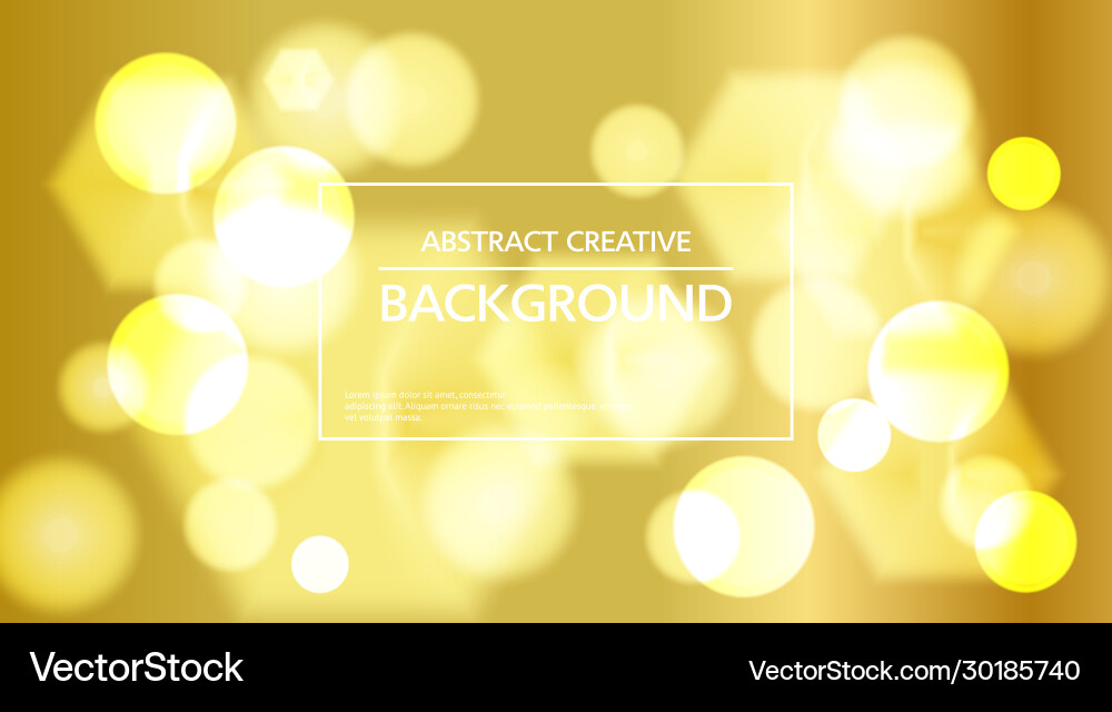 Bokeh bright background with message box vector image