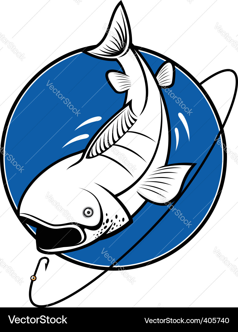 Fishing symbol Vector Image