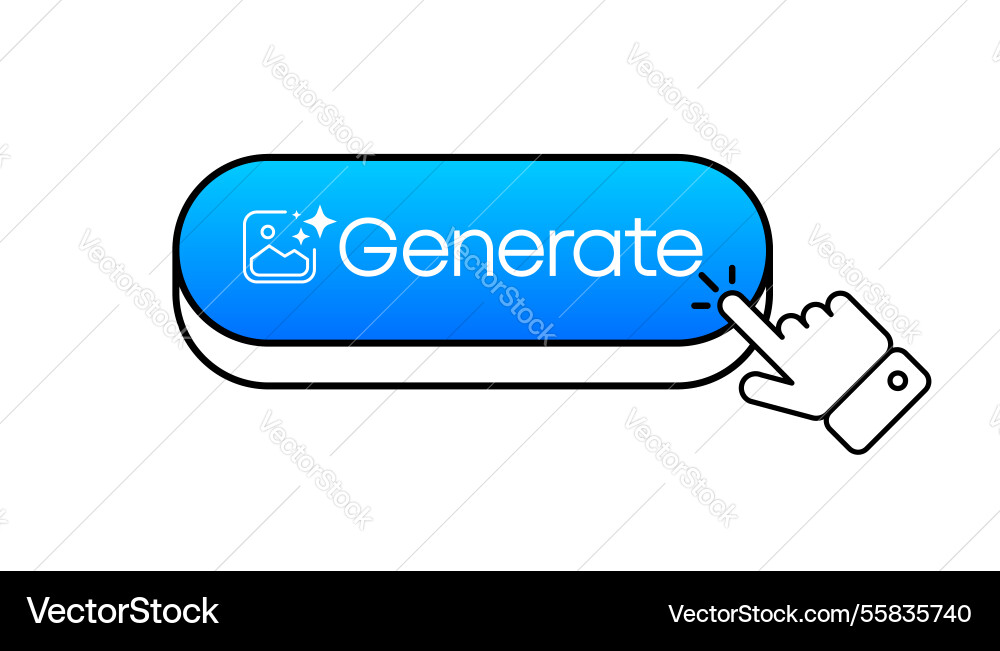 Generieren Sie ai-Taste künstliche Intelligenz Generieren Sie ai-Taste künstliche Intelligenz vektorbild