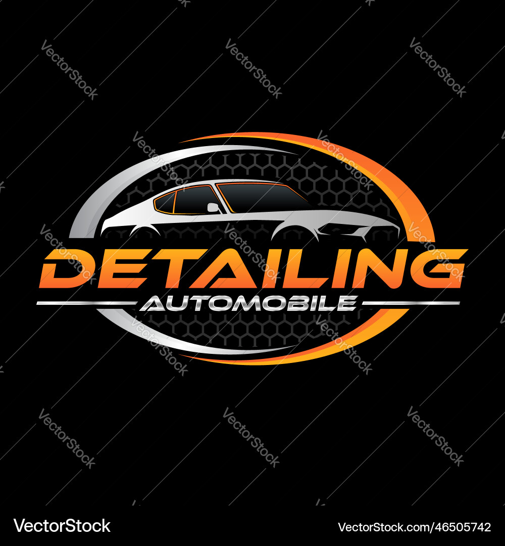 Automotive Detailing Logo Vector Image