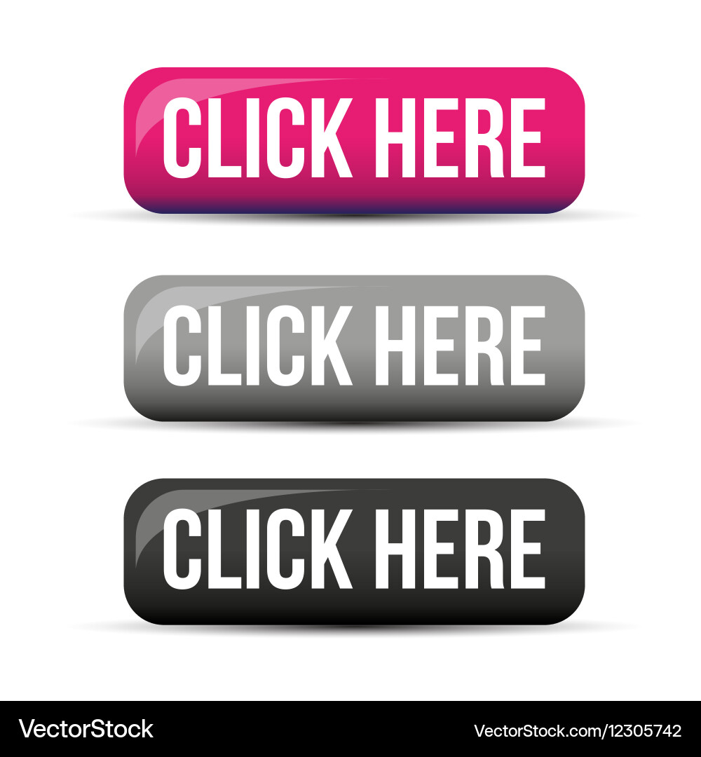 Modern Click Here Buttons vector image