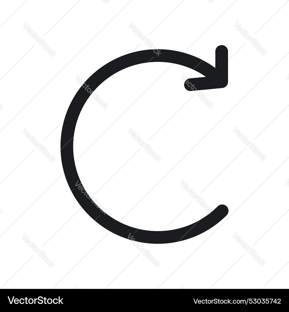 Redo icon set refresh restart or reload symbol Redo icon set refresh restart or reload symbol Vector Image
