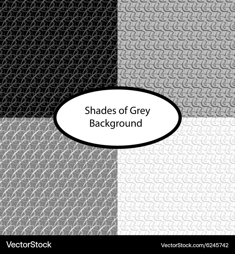 Set of four grey patterns Vector Image