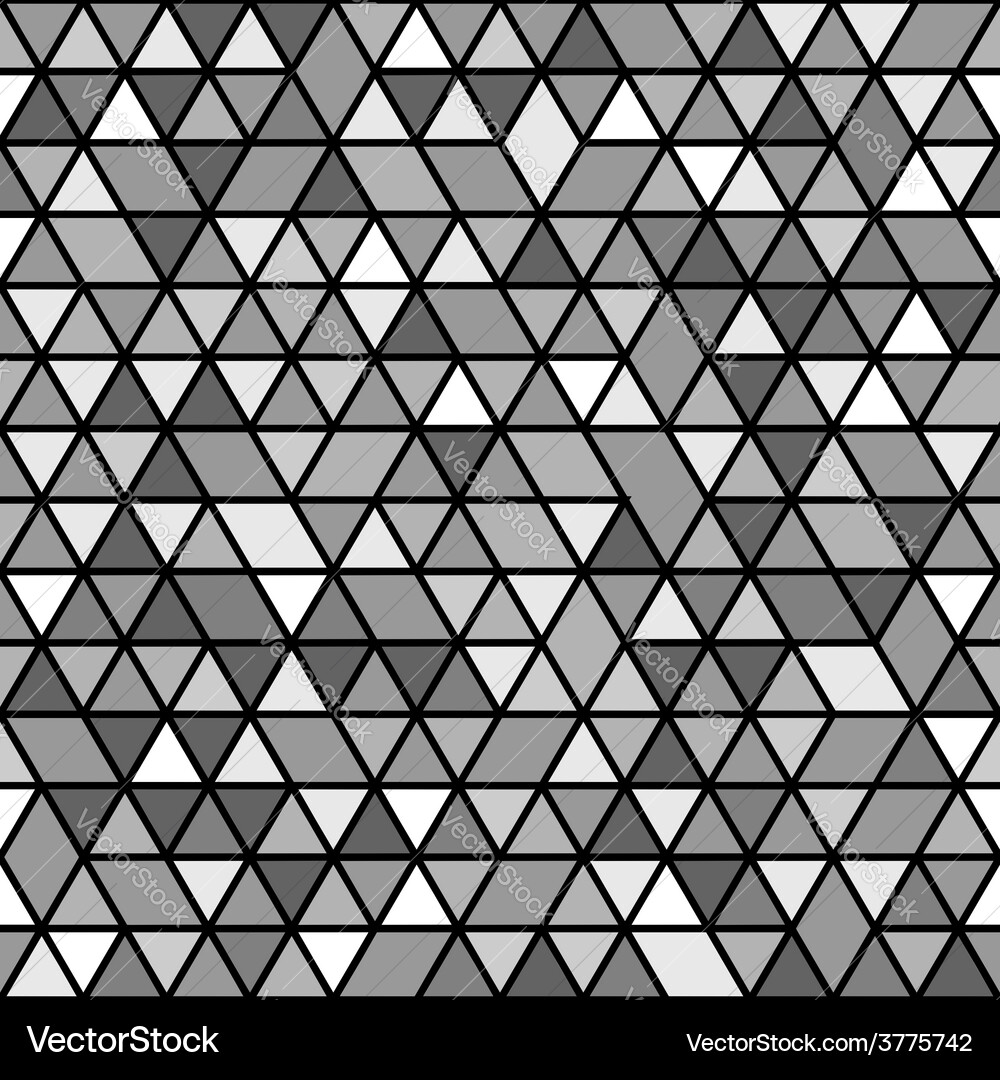 Triangular Grey Seamless Pattern Vector Image