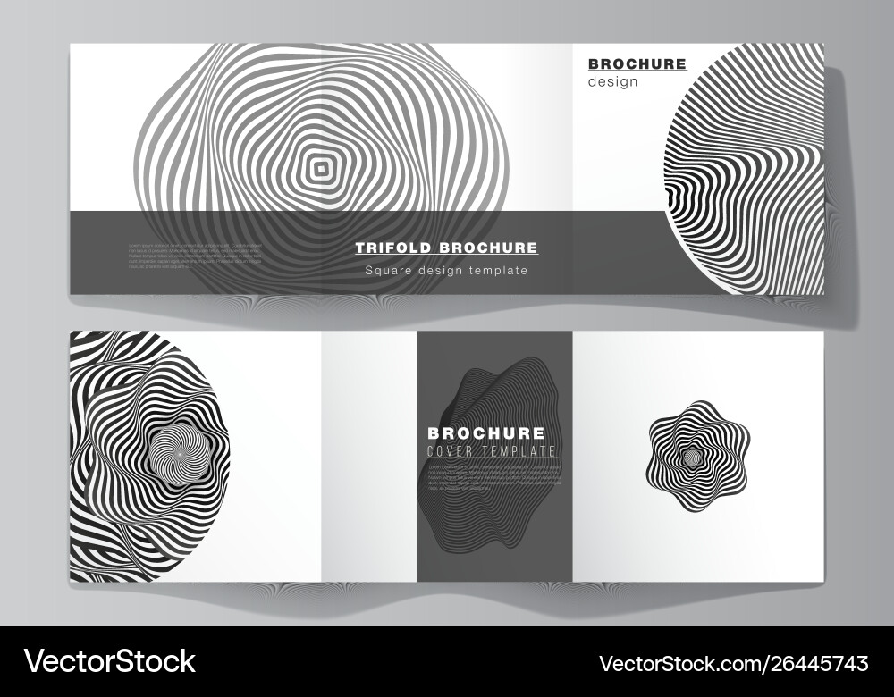 Minimal editable layout square format vector image
