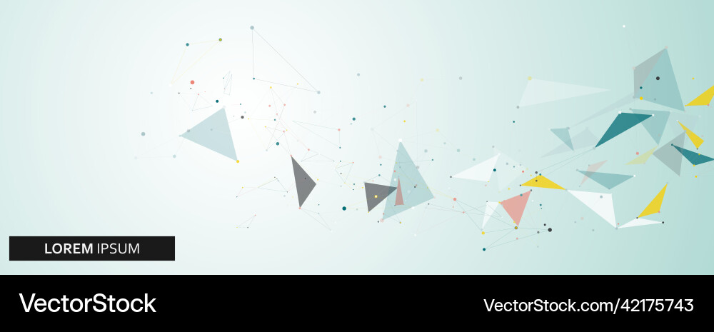 Network connection technology connect dots Network connection technology connect dots vector image