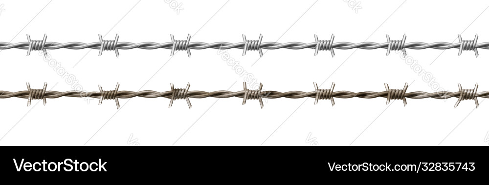 Wire barb prison cell seamless border jailhouse Wire barb prison cell seamless border jailhouse vector image