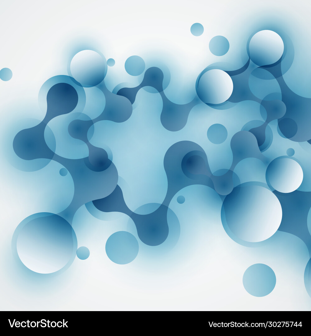 Abstract background with connected circles Abstract background with connected circles vector image