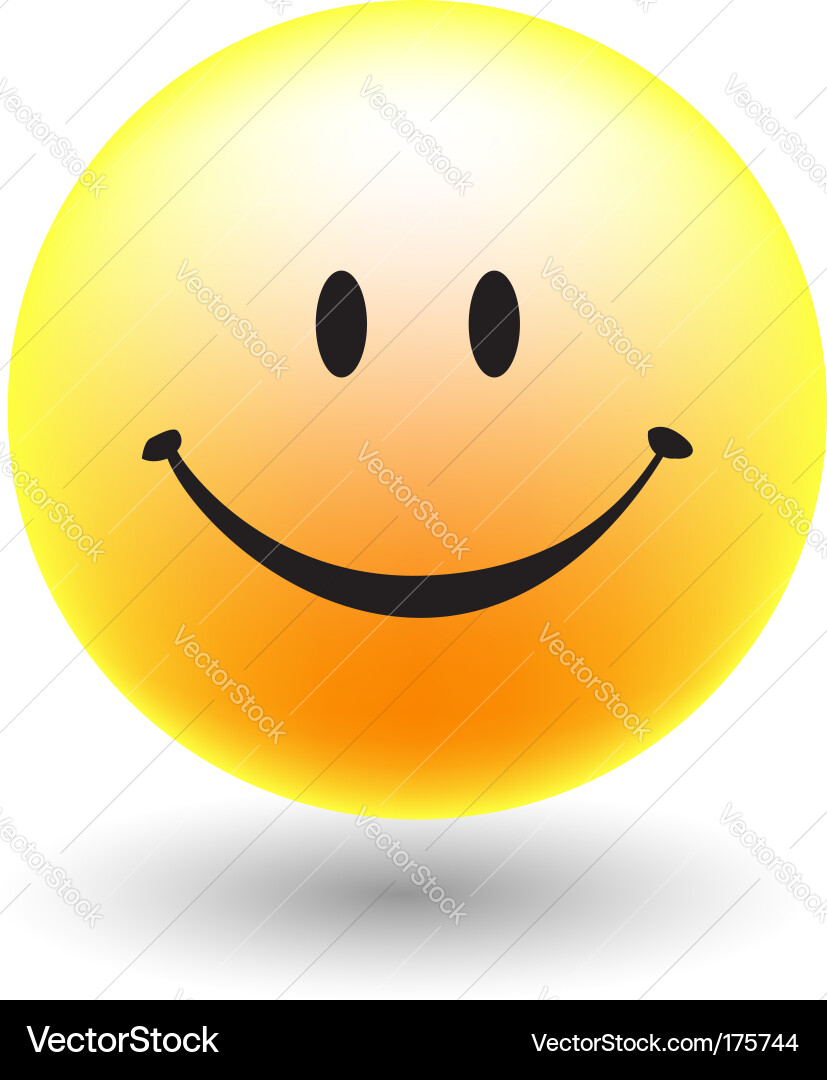 Smiling Smiley Icon Vector Image