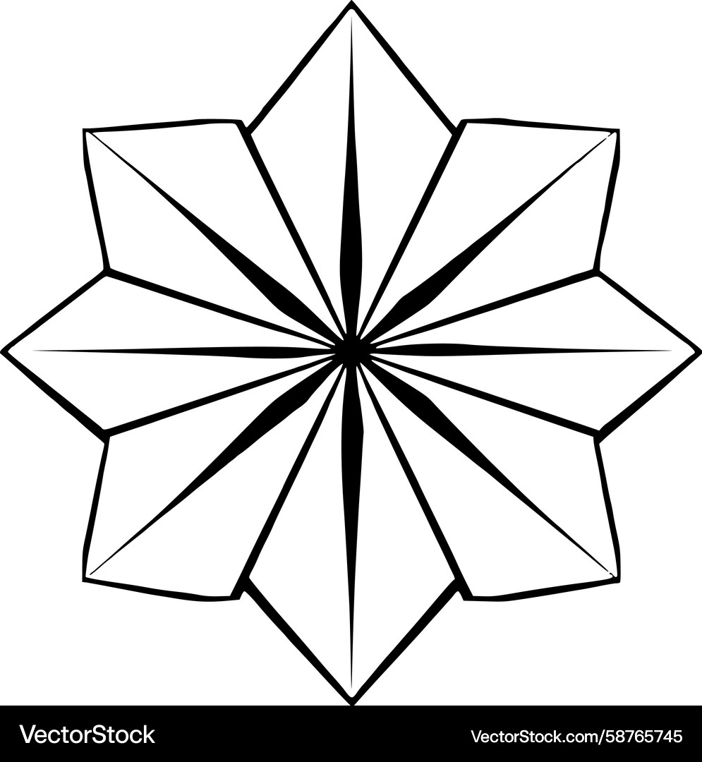 Dynamic Starburst Pattern Vector Image