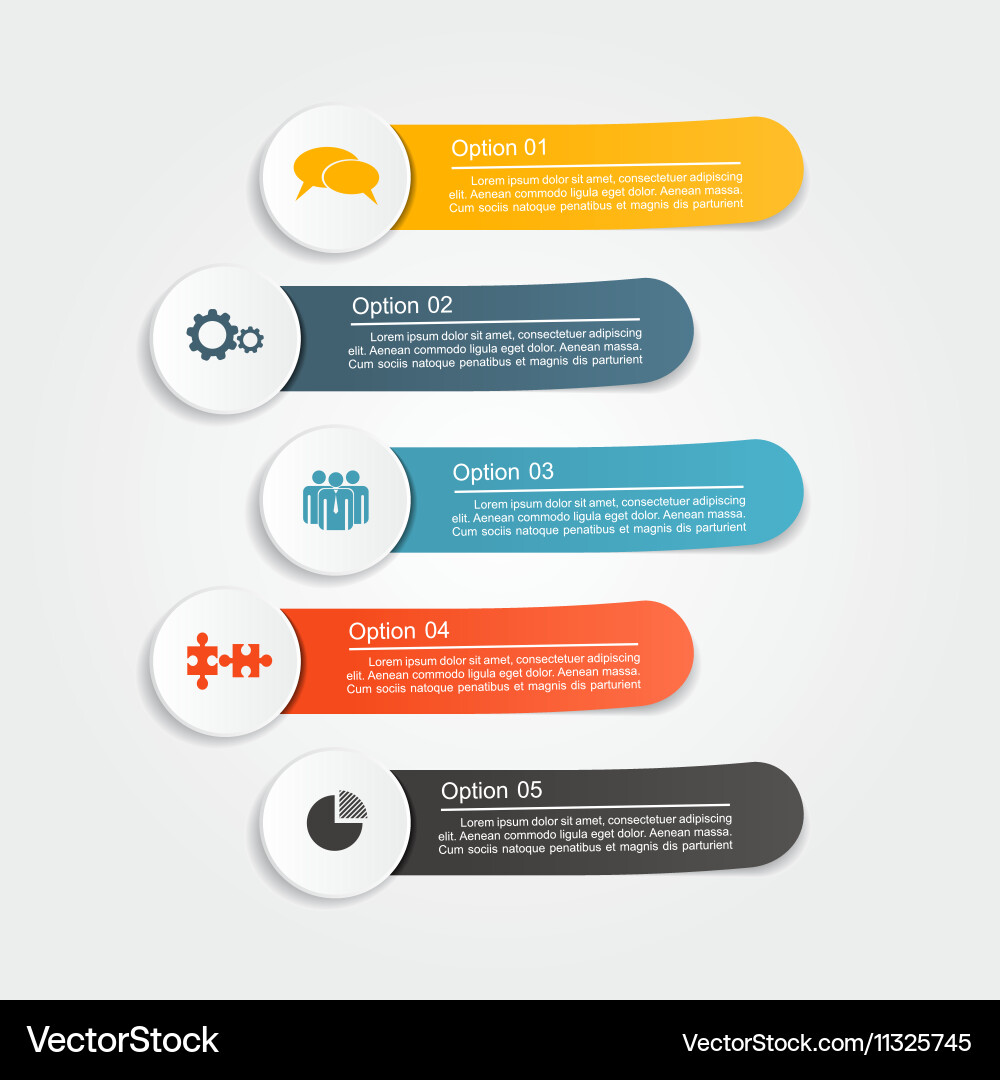 Infographic design with elements and icons vector image