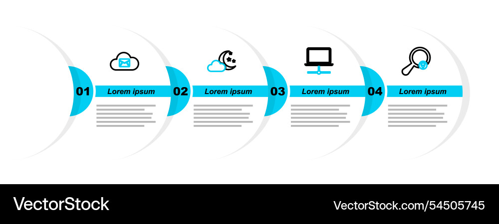 Set line search location computer network cloud Set line search location computer network cloud vector image